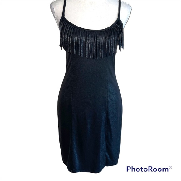 Express Little Black Dress fringed - Picture 1 of 4